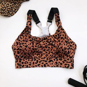 Women’s Sports Cheetah Bra For Fitness Gym Yoga